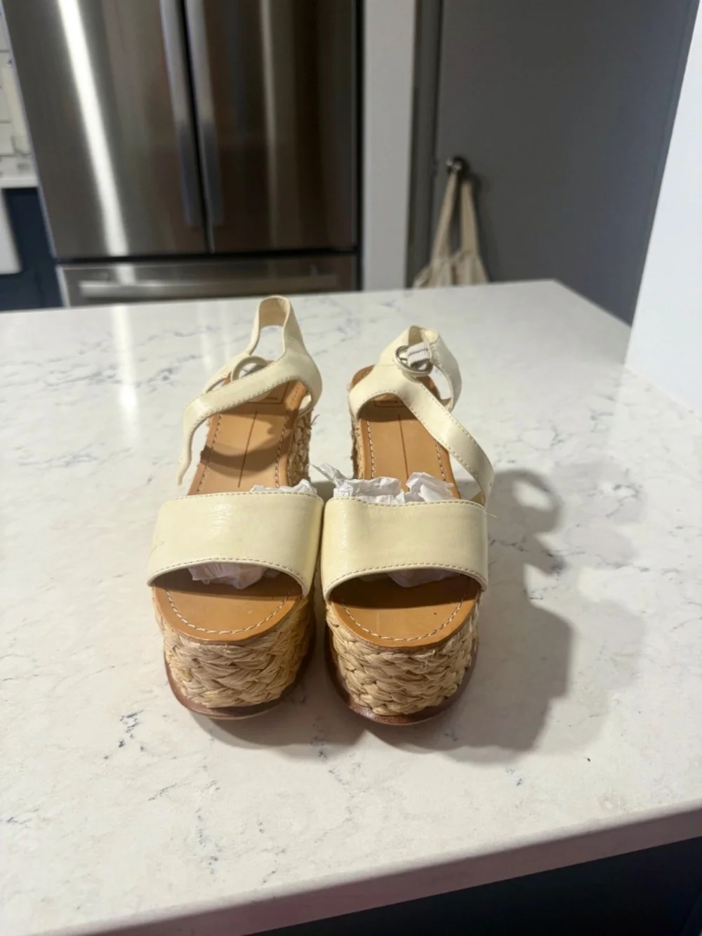 Dolce Vita White Wedges